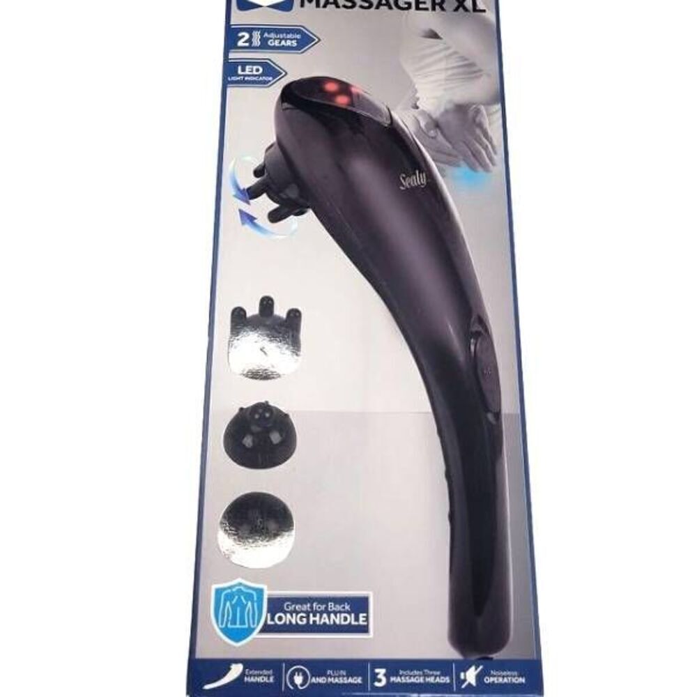 Sealy Extra Long Handle Massager XL | Great for Back | Brand New In Sealed Box